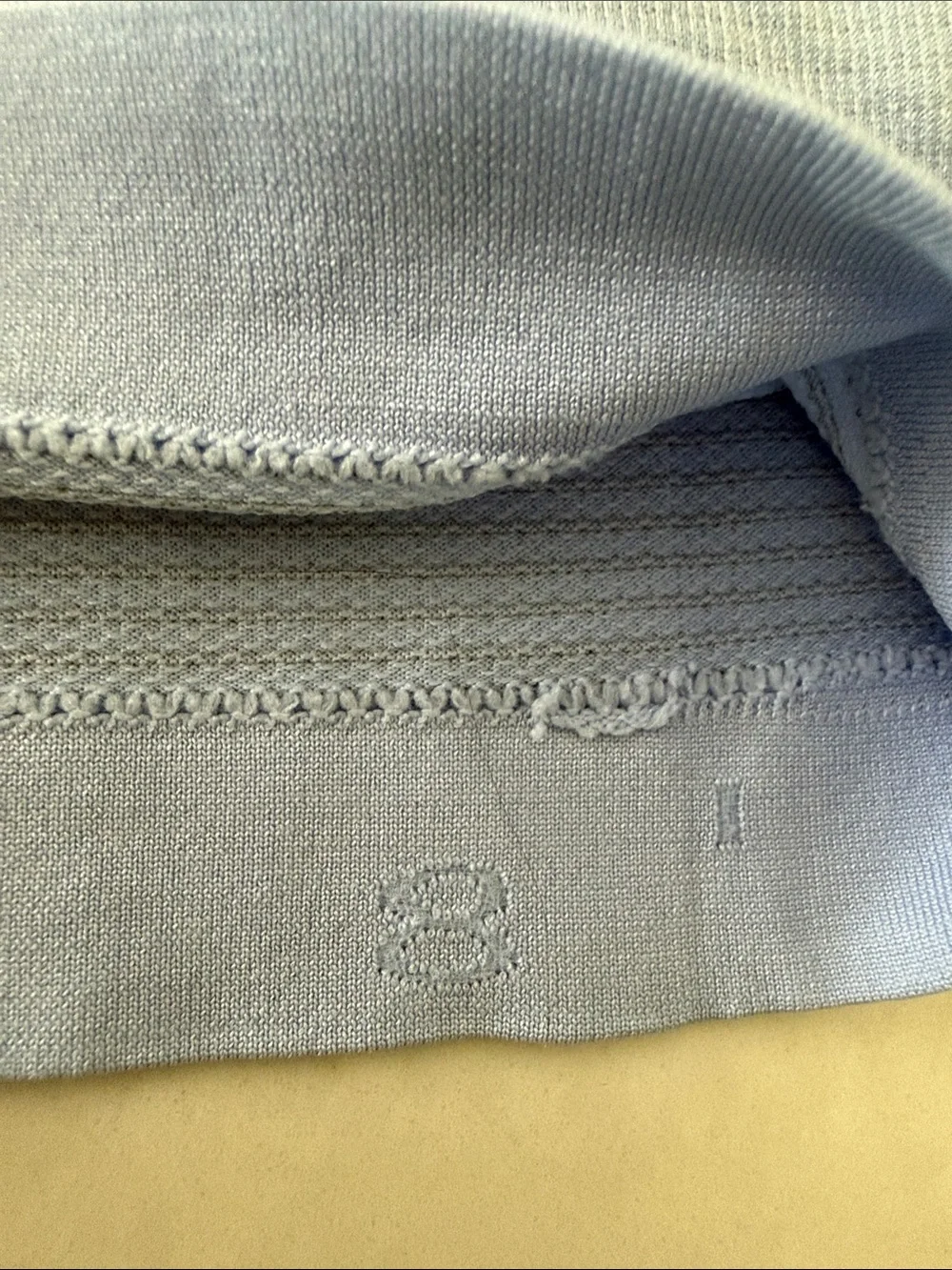 lululemon athletica Light Blue Racerback Tank Swiftly Tech hip length Lavendar